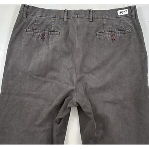 GIULIANO FUJIWARA Made in Italy Men's Pants 35x32 Brown Chino 100% Cotton Tag 54